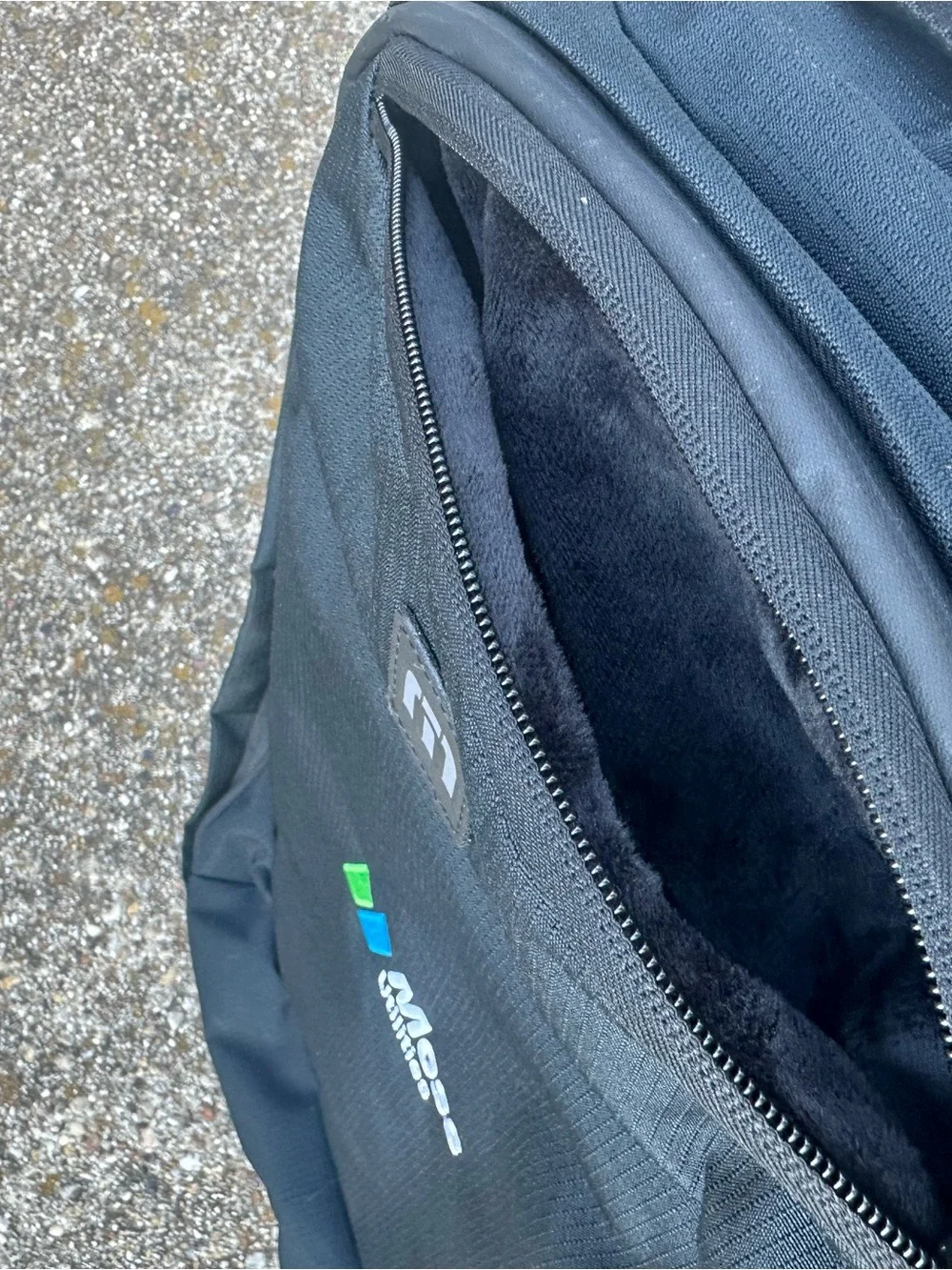 NWT Travis Mathew Black Convertible Backpack with Logo